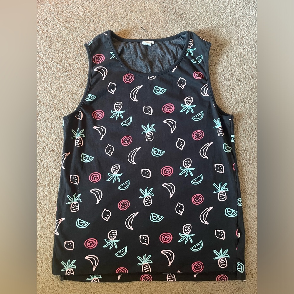 Reverse Threads Neon Fruit Muscle Tank Top